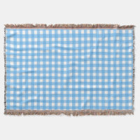 Sky blue gingham