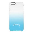 Sky Blue Gradient Ombre Watercolor Transparent
