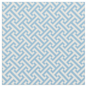 Sky Blue Greek Key Pattern Fabric