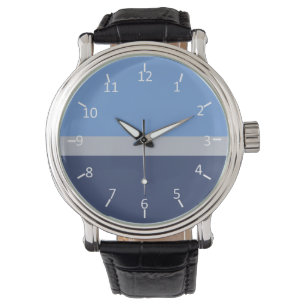 Sky Blue, Grey, and Midnight Blue Watch
