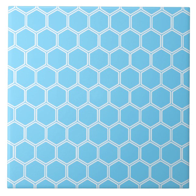 Sky Blue Hexagon 1 Tile (Front)