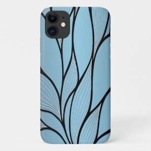 Sky Blue Hues Creative Leave Pattern  Case-Mate iPhone Case