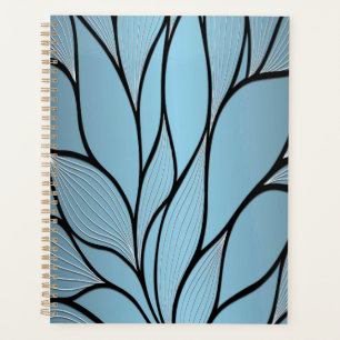 Sky Blue Hues Creative Leave Pattern  Planner