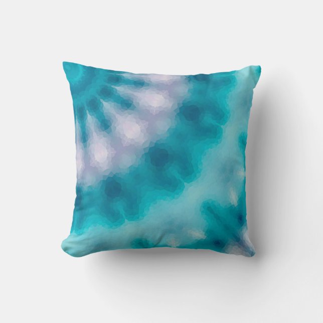 Sky blue kaleidoscope cushion (Front)