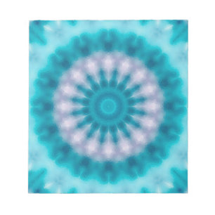 Sky blue kaleidoscope notepad