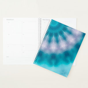 Sky blue kaleidoscope planner