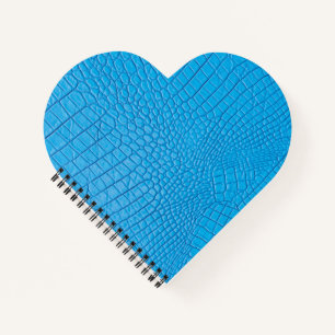 Sky blue leather notebook