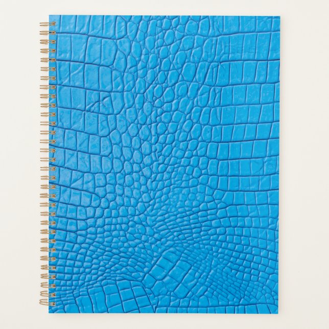 Sky blue leather  planner (Front)