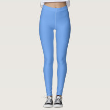 Sky Blue Leggings, High Waist Seamless Sports Gift