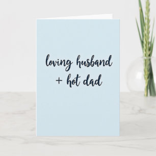 Sky Blue Loving Husband Card