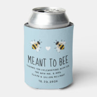 Sky Blue Meant to Bee Can Cooler