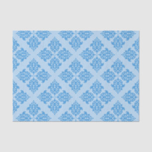 Sky Blue Moroccan Damask Tissue Paper