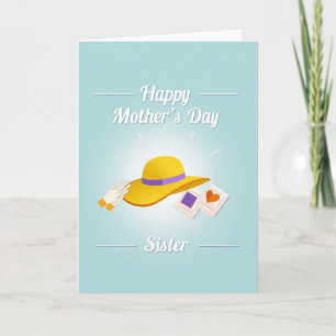 Sky Blue Mothers Day Sister Card