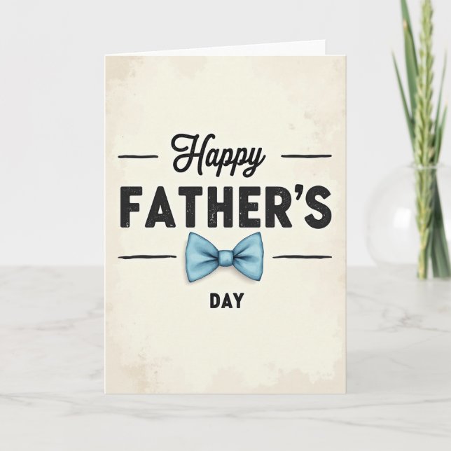 Sky Blue Neckwear Father Card (Front)