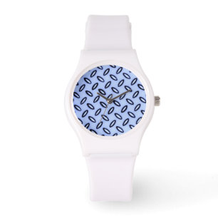 Sky Blue Patterned Watch