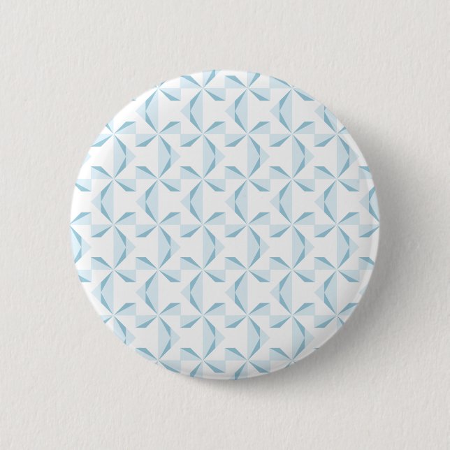 Sky Blue Pinwheels 6 Cm Round Badge (Front)