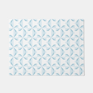 Sky Blue Pinwheels Doormat