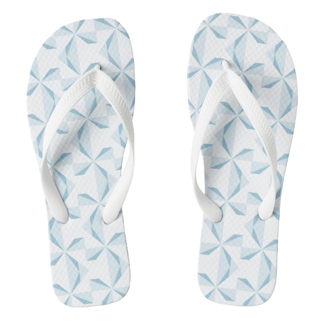 Sky Blue Pinwheels Jandals (Footbed)