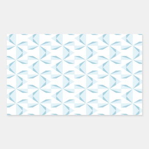 Sky Blue Pinwheels Rectangular Sticker