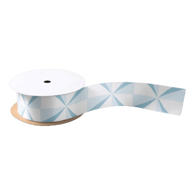 Sky Blue Pinwheels Satin Ribbon (Spool)