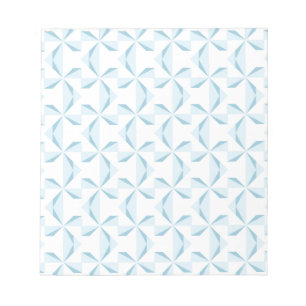 Sky Blue Pinwheels Scrapbook Paper Notepad