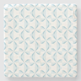 Sky Blue Pinwheels Stone Coaster