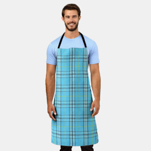 Sky Blue Plaid Apron