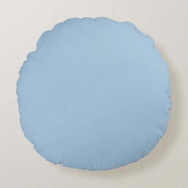 Sky blue  round cushion (Front)