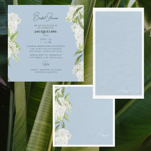 Sky Blue Script Names Wedding Napkin