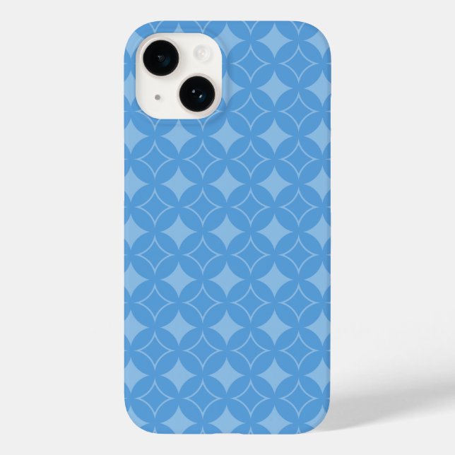 sky blue shippo pattern Case-Mate iPhone case (Back)