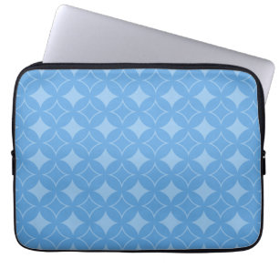 Sky blue shippo pattern laptop sleeve