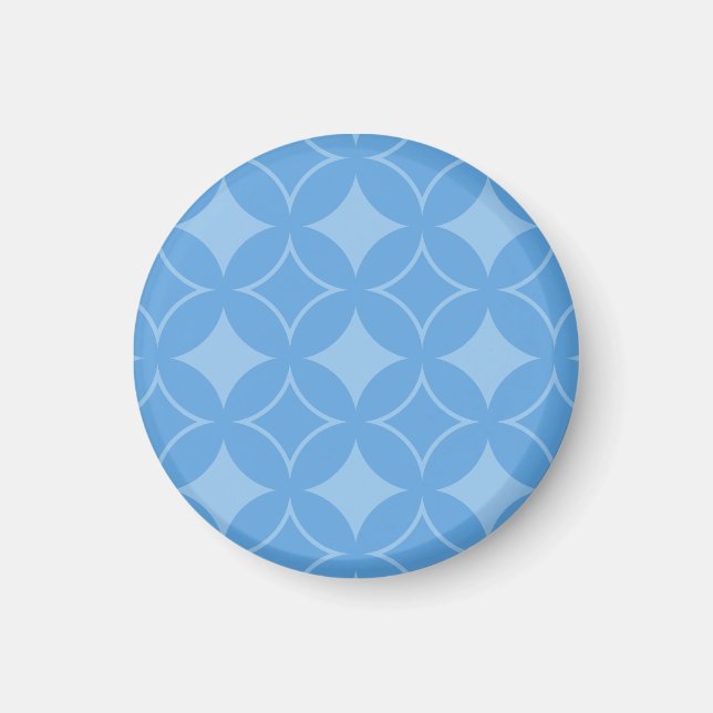 Sky blue shippo pattern magnet (Front)