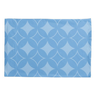 Sky blue shippo pattern pillowcase