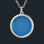 Sky Blue Silver Plated Necklace<br><div class="desc">The "Blue Sky" design is inspired by the sky's colour from the "Clouds in the Sky" photography artwork. "Clouds in the Sky" is a photograph of white clouds against a blue sky in a unique angled pattern. For your unique set of matching pieces, see also Clouds in the Sky, for...</div>