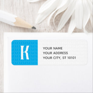 Sky Blue Single Initial Knit Stitch