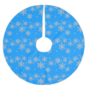 Sky Blue Snow Tree Skirt