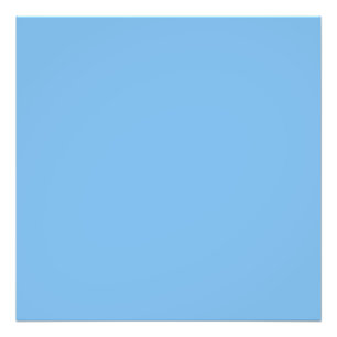 Sky Blue (solid colour) Aero  Photo Print
