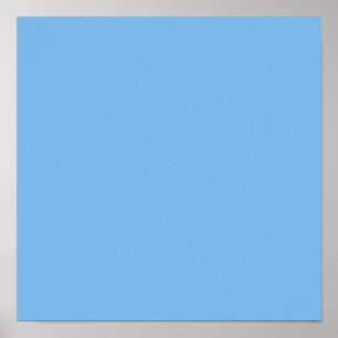 Sky Blue (solid colour) Aero  Poster