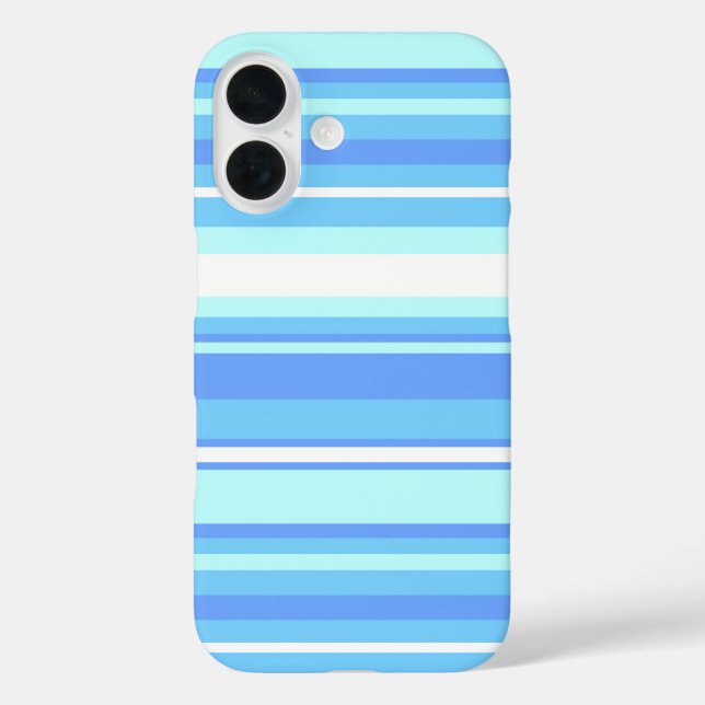 Sky blue stripes Case-Mate iPhone case (Back)