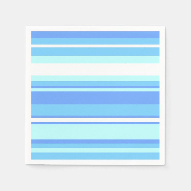 Sky blue stripes napkin (Front)