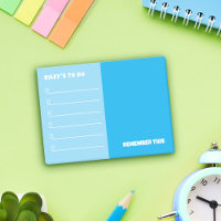 Sky Blue To Do & Remember Notes