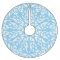 Sky Blue Triangles Snowflake Pattern