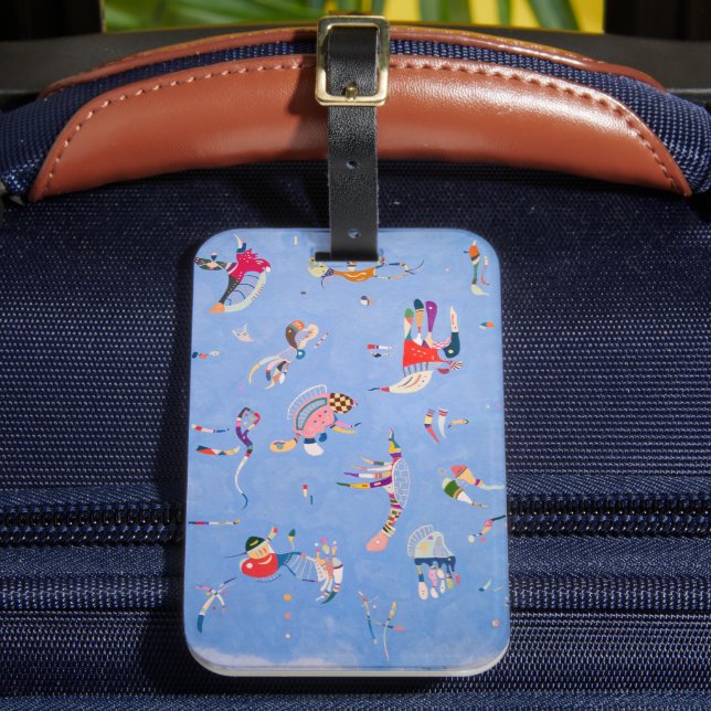 Sky Blue | Wassily Kandinsky Luggage Tag (Front Insitu 2)