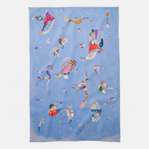 Sky Blue   Wassily Kandinsky Tea Towel