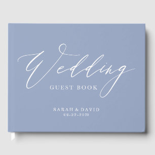 Sky Blue Wedding Guest book