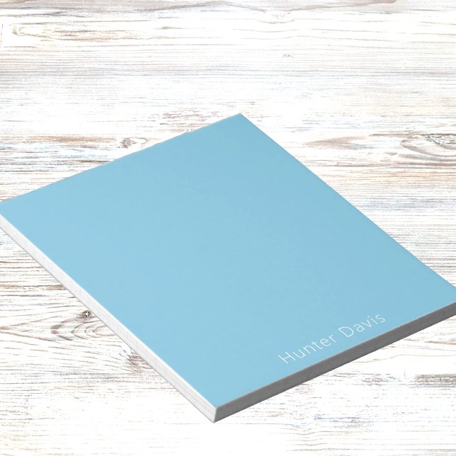 Sky blue white name notepad (Creator Uploaded)
