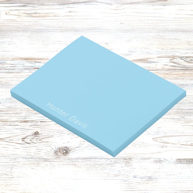 Sky blue white name post-it notes (Creator Uploaded)
