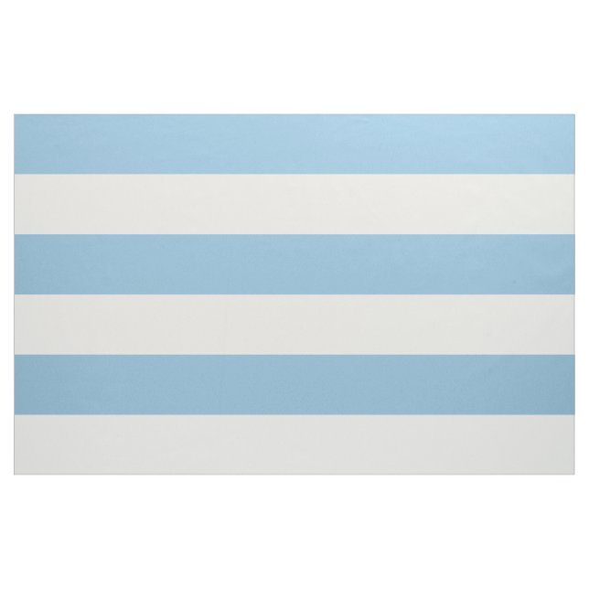 Sky Blue Wide Stripes Large Scale Fabric (Yard)