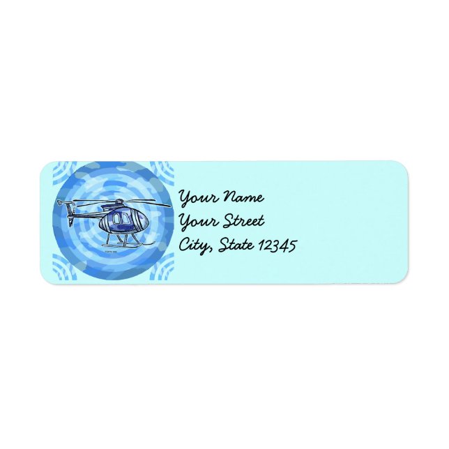  Sky Chopper Helicopter address Label (Front)