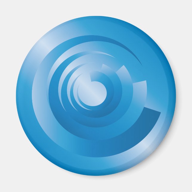 sky colours spinning magnet (Front)